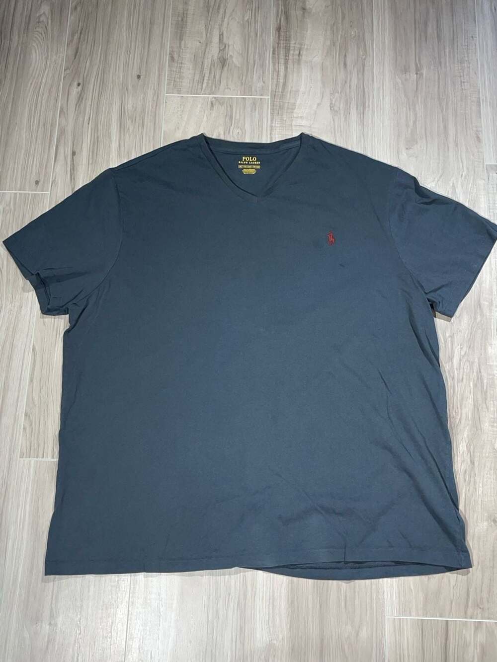 Polo Ralph Lauren V-Neck T-Shirt Blue Short Sleeve Classic Fit